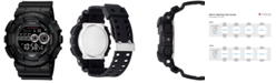 G-Shock Men's XL Digital Black Resin Strap Watch GD100-1B